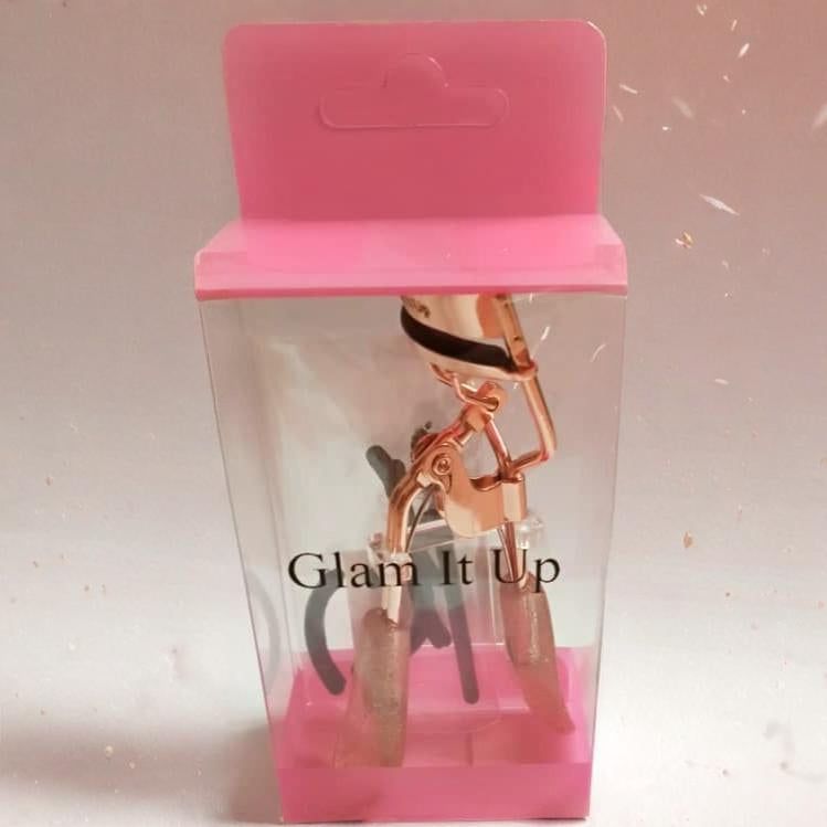 Rose Gold Eyelash Curler, Clear Handle