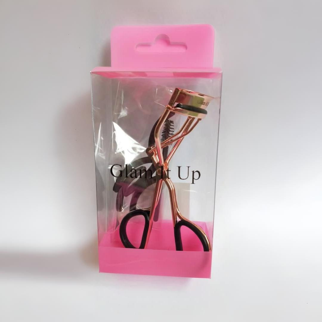 Rose Gold Eyelash Curler With Black Handle